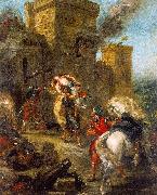 Eugene Delacroix The Abduction of Rebecca_3 Sweden oil painting artist